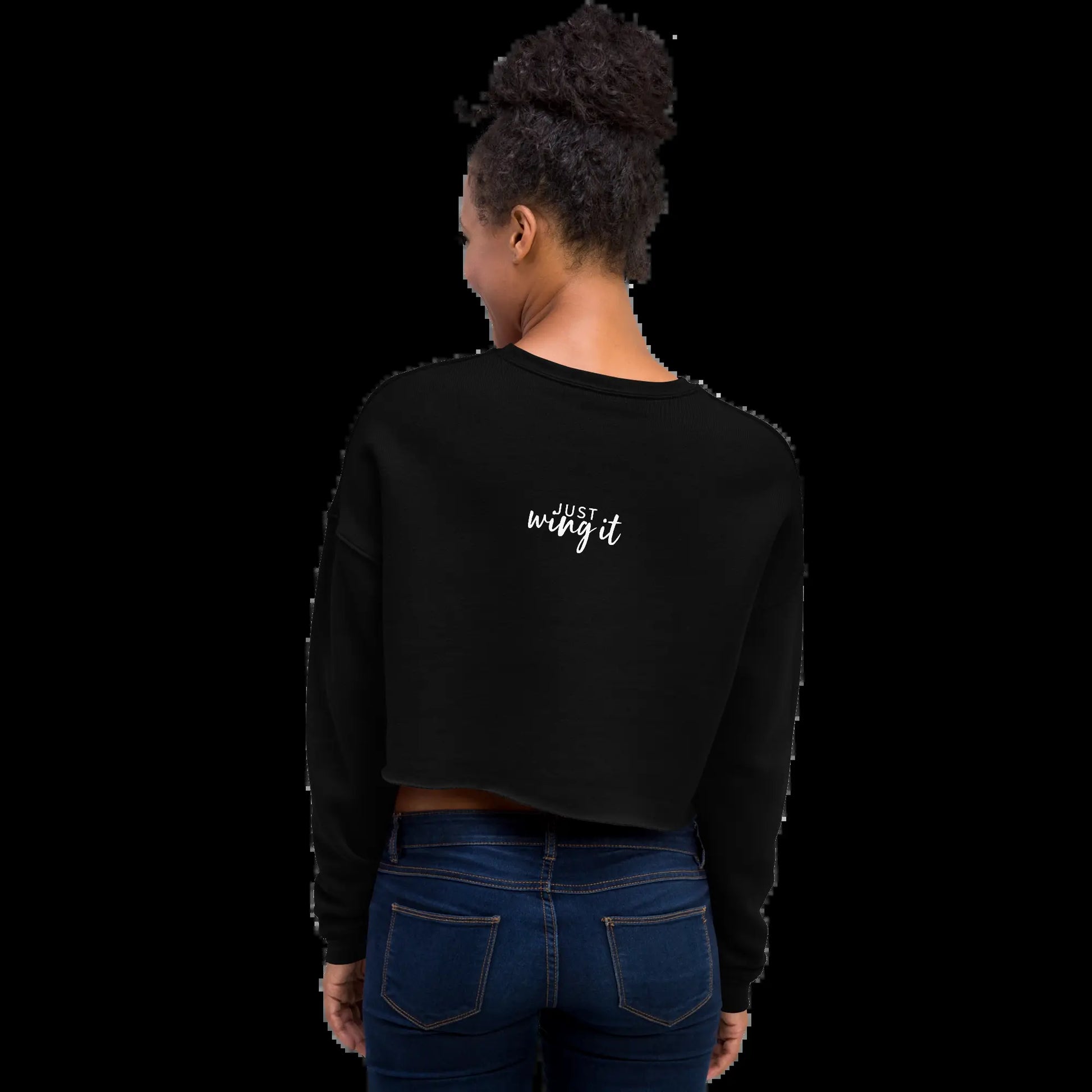 Live Bold Crop Sweatshirt – Confidence in Every Stitch