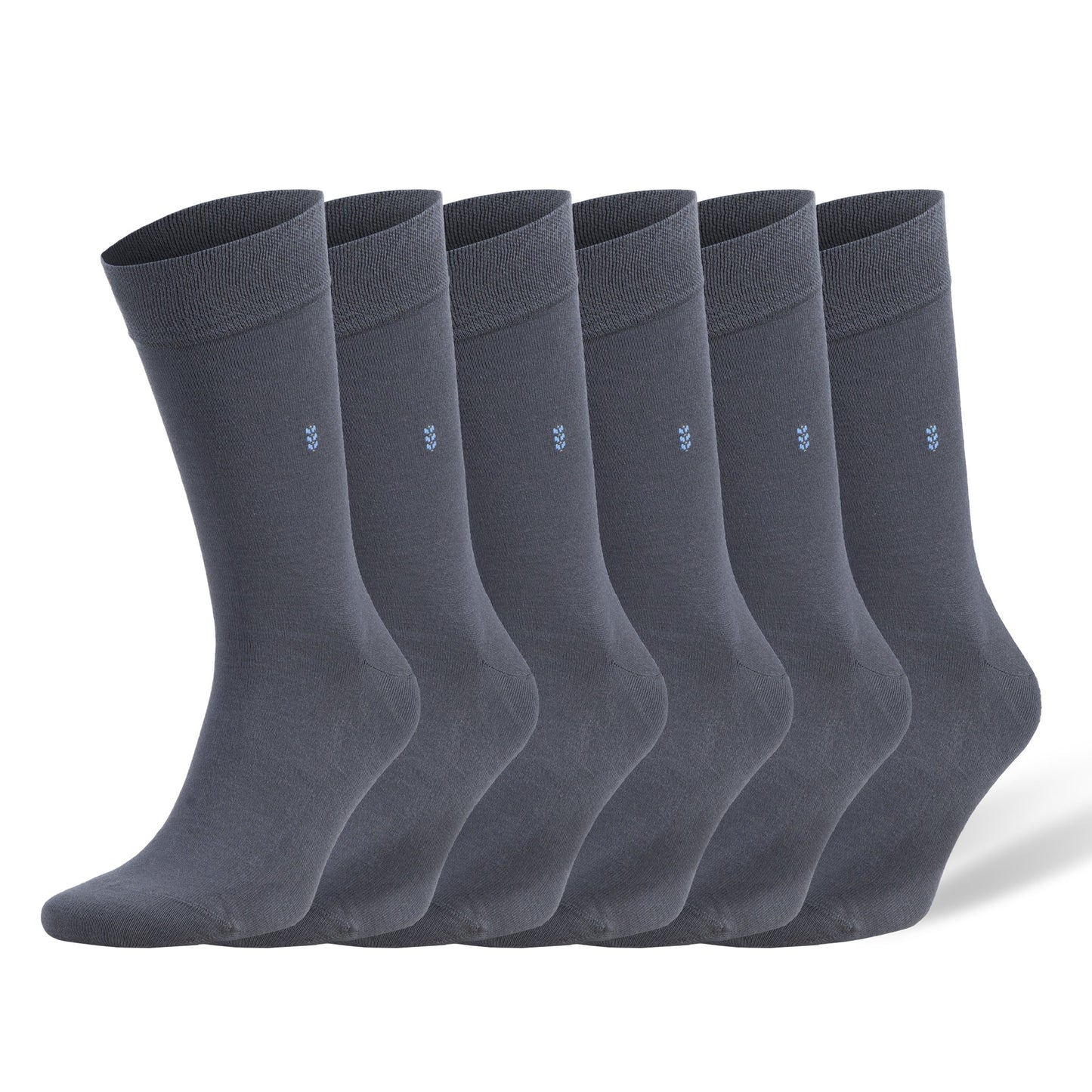 Bamboo Dress Socks for Men – Seamless Toe, Crew Length, Size 8-11.5, by M.O.S